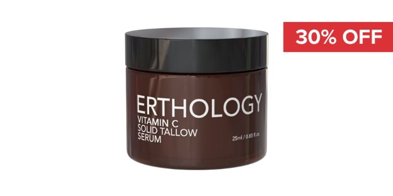 30% Off Erthology Vitamin C Solid Tallow Serum Cover Image